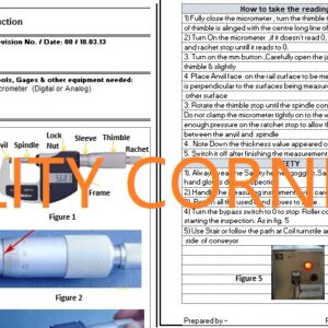 Work Instruction Format