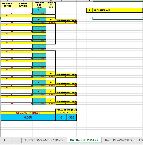 Supplier Audit Checklist Excel Template - Image 7